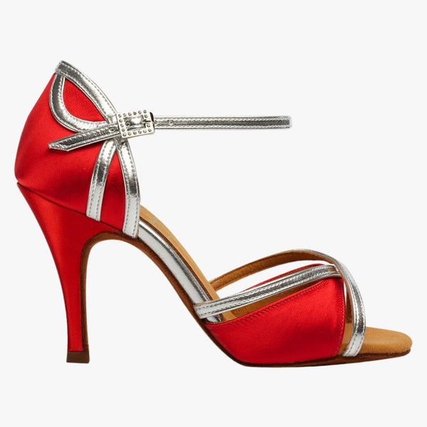 Supadance 1073 Ladies Latin Shoe Red Satin