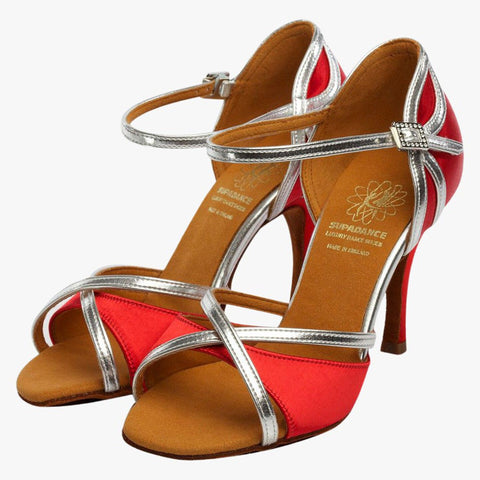 Supadance 1073 Ladies Latin Shoe Red Satin
