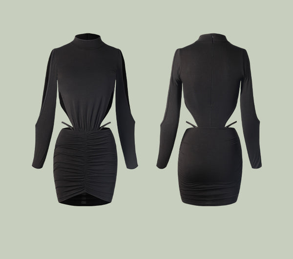 Free Australia-wide Shipping - Best price guaranteed worldwide. Unleash your inner dance diva with our captivating Latin dance dress. This is a classic all black one piece dress. It has the enchantment of its simple cutout sleeves and figure-enhancing hourglass waistline. Crafted from a luxuriously soft, breathable fabric