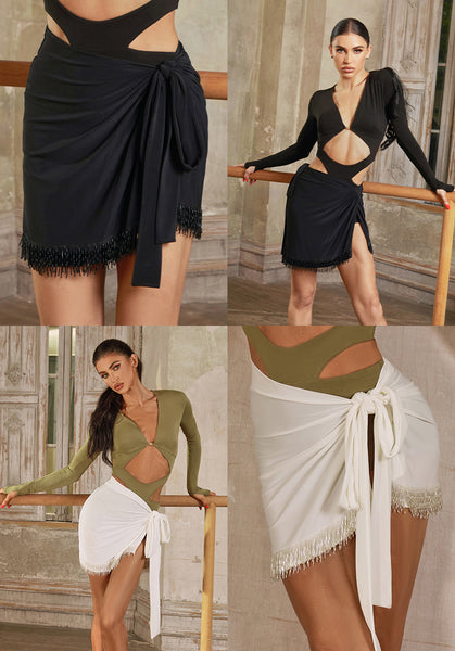 ZYM Mind Wrap Skirt in Black or Creamy White 24071