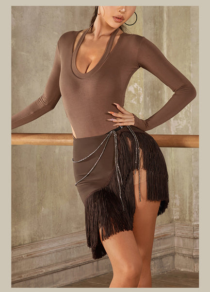 ZYM Flowing Fringe Skirt 2412 in 2 Colours