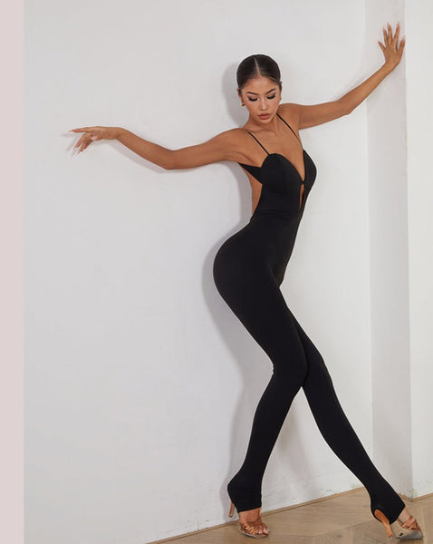 Free Australia-wide Shipping. Best Price Guaranteed Worldwide.  Having long, flawless legs is now a reality with our Minette Jumpsuit. Retaining its elegance while providing a sense of security, it fulfills all your dance needs.  Ask about our professional decorating service using only quality crystals & beads to really make your catsuit sparkle on the dance floor!