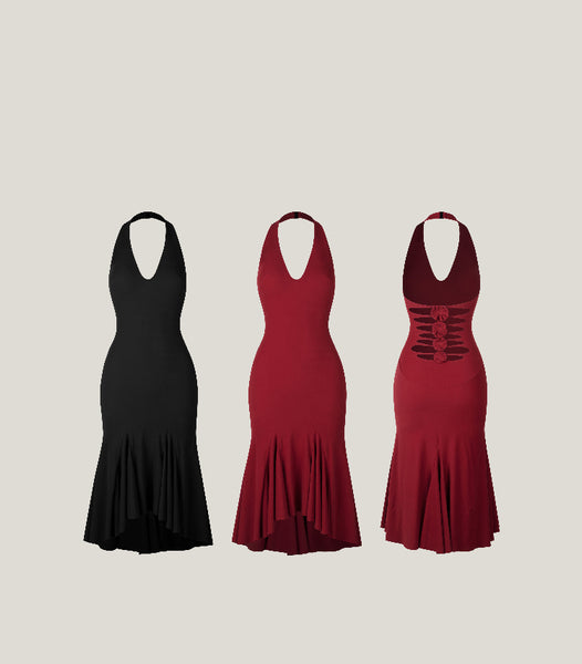 ZYM Back At Dress in Cherry Red 2446