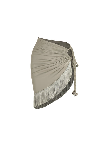 Free Australia-wide Shipping. &nbsp;Best Price Worldwide.


Feel the beat come alive in the Mambo Skirt.
Hand-twisted cords add a touch of luxe, while the thick fringe flows with your every move. Its cropped cut hits just right at the waist, giving legs a longer look and a confident feel. Ready to turn up the rhythm and own the dance floor? The perfect skirt for latin, salsa, samba dancing practice, lessons, performance &amp; competitions.