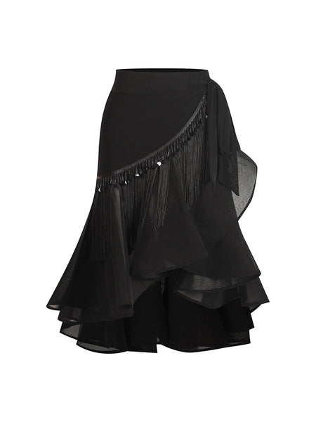 Free Australia-wide Shipping. &nbsp;Best Price Worldwide.


Power turns flowing in Bonnie Wrap Skirt.
Flexible boning at the hem shapes the skirt with a dramatic flare, while the wrap design with built-in briefs fits securely and comfortably. Beads and fringes circle the waist and hips, adding layered movement that feels both gentle and strong. Stunning skirt for latin, salsa, samba, mambo dancing practice, events, performance, dance medals and competitions.