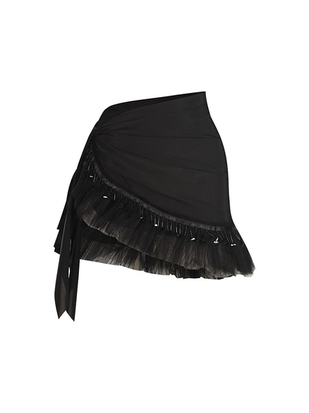 Free Australia-wide Shipping. &nbsp;Best Price Worldwide.


Tutu Wrap Skirt wraps sparkle in every pleat.
Its puffed tulle hem flows with lively energy, while carefully placed beads and sequins shimmer with every movement. Designed for easy, one-piece wear, it balances playful charm with lightweight grace, making every twirl a joyful moment. A fun skirt for all dance styles, latin, salsa, samba, ballet and more.