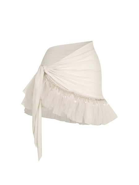 Free Australia-wide Shipping. &nbsp;Best Price Worldwide.


Tutu Wrap Skirt wraps sparkle in every pleat.
Its puffed tulle hem flows with lively energy, while carefully placed beads and sequins shimmer with every movement. Designed for easy, one-piece wear, it balances playful charm with lightweight grace, making every twirl a joyful moment. A fun skirt for all dance styles, latin, salsa, samba, ballet and more.