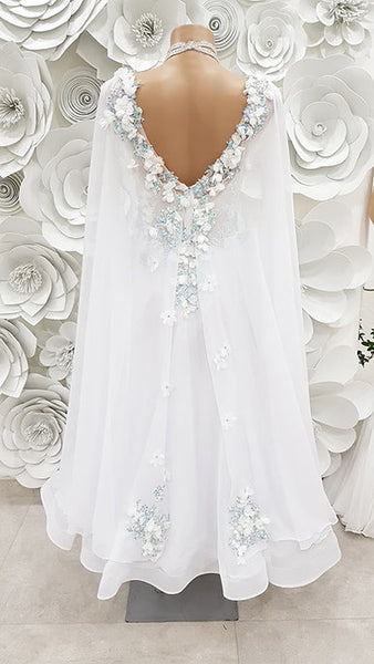 SALE Ballroom Dress "White Flower"