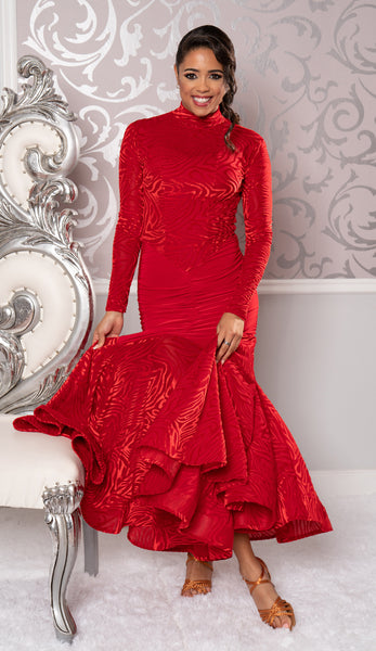 D210 Long Angelica Ballroom Dress in Various Colours