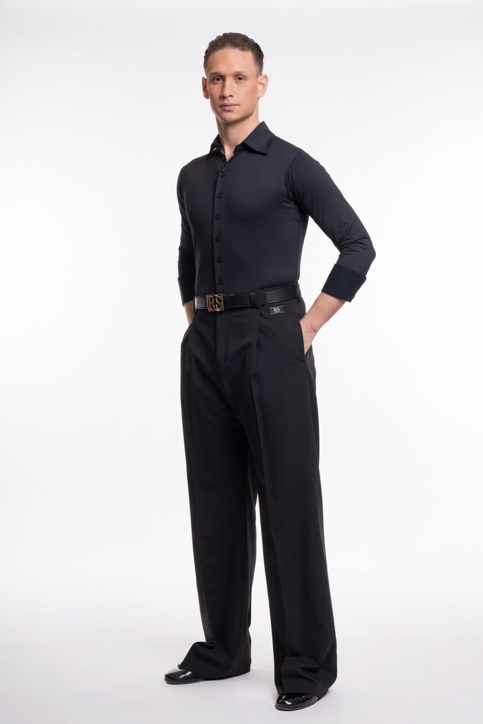 Explore the RS Atelier men's ballroom and Latin dancewear collection, crafted in Italy from quality fabrics. At Dancewear For You, shop men's DanceSport competition shirts, Latin dance shirts, ballroom trousers, bodysuits and stretch practice shirts for practice, performance and competition. Worn and loved by Australian and international ballroom champions, RS Atelier dancewear combines fit, comfort and style. Shop coordinated men's ballroom bundles with shirts, trousers and waistcoats, plus ballroom vests 