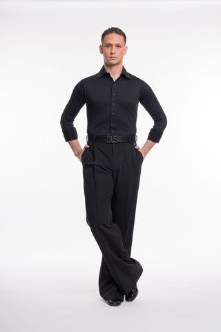 RS Atelier Daniele Men’s Stretch Ballroom Body Shirt | Black or White