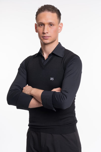 RS Atelier Daniele Men’s Stretch Ballroom Body Shirt | Black or White