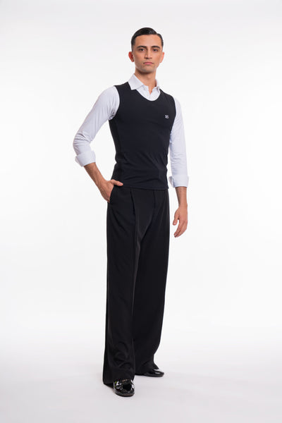 high quality Italian made ballroom dancewear australia.  made in italy, luxury ballroom dance clothing for ladies & gents, mens ballroom dance wear.Free Australia-wide shipping. Best price worldwide.
RS Atelier Duccio men's ballroom and Latin dance trousers.
Step onto the practice floor or competition floor in the RS Atelier Duccio trousers, designed for a polished fit and comfortable movement. This newer design has smaller pleats and a narrower leg than the popular Lorenzo trousers, giving ballroom, Latin