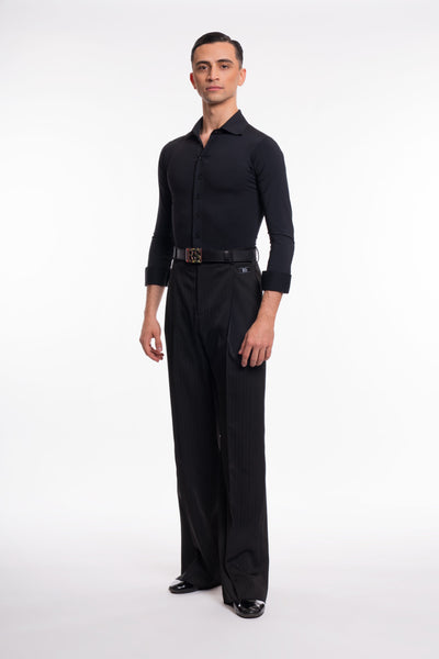 RS Atelier Special Men’s Slim Fit Ballroom Body Shirt | Black or White