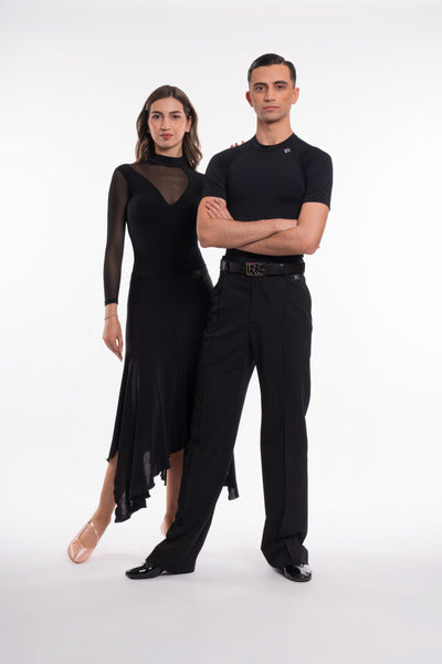 high quality Italian made ballroom dancewear australia.  made in italy, luxury ballroom dance clothing for ladies & gents, mens ballroom dance wear.Free Australia-wide shipping. Best price worldwide.
RS Atelier Duccio men's ballroom and Latin dance trousers.
Step onto the practice floor or competition floor in the RS Atelier Duccio trousers, designed for a polished fit and comfortable movement. This newer design has smaller pleats and a narrower leg than the popular Lorenzo trousers, giving ballroom, Latin