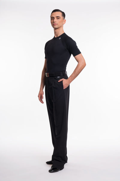 high quality Italian made ballroom dancewear australia.  made in italy, luxury ballroom dance clothing for ladies & gents, mens ballroom dance wear.Free Australia-wide shipping. Best price worldwide.
RS Atelier Duccio men's ballroom and Latin dance trousers.
Step onto the practice floor or competition floor in the RS Atelier Duccio trousers, designed for a polished fit and comfortable movement. This newer design has smaller pleats and a narrower leg than the popular Lorenzo trousers, giving ballroom, Latin