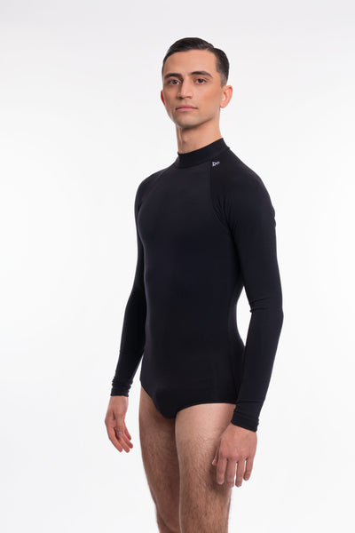 Free Australia-wide shipping. Best price worldwide.

RS Atelier Arturo men's half-turtleneck dance bodysuit

A clean, polished silhouette for ballroom and Latin dancers, the RS Atelier Arturo is a long-sleeved half-turtleneck body shirt in classic Black. The fitted stretch jersey moves with you through practice, performance and competition, while the built-in pants keep the shirt in place as you dance. This popular style is made in Italy by RS Atelier.