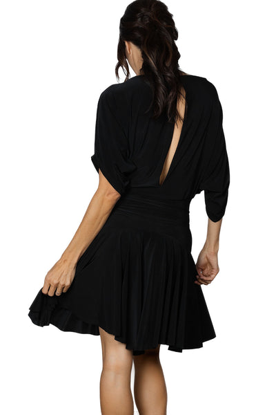 Free Australian Delivery - Best Price Delivered Worldwide.

This D2401 Simple Short Dress is perfect for dancing with its wide, moving skirt and sexy back slit. Get ready to turn heads on the dance floor with this versatile and stylish dress. A great dress for parties, social dancing, evening wear plus dance medals &amp; competitions. Belt &amp; accessories sold separately.