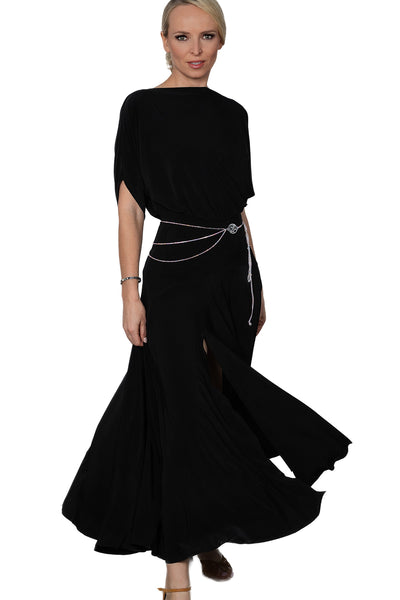 Free Australian Delivery - Best Price Delivered Worldwide.

Expertly crafted for the ballroom, the D2402 Simple Long Dress offers a loose top design and a stylish slit in the back for maximum comfort and mobility. Perfect for dancers looking for a simple yet elegant look. A great dress for parties, social dancing, evening wear plus dance medals &amp; competitions.