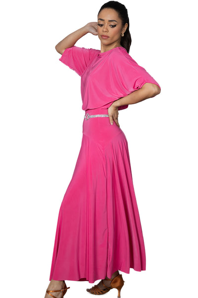 Free Australian Delivery - Best Price Delivered Worldwide.

Expertly crafted for the ballroom, the D2402 Simple Long Dress offers a loose top design and a stylish slit in the back for maximum comfort and mobility. Perfect for dancers looking for a simple yet elegant look. A great dress for parties, social dancing, evening wear plus dance medals &amp; competitions.