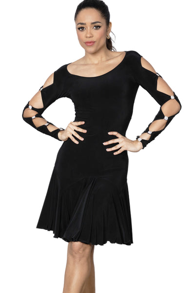 Free Australian Delivery - Best Price Delivered Worldwide.

Best Seller! &nbsp;This D2403 Short Lattice Dress is perfect for ballroom Latin dance with its elegant lattice decoration on the back and sleeves, embellished with Rhinestone trims. Showcase your moves with style and grace.&nbsp;Perfect for latin, salsa &amp; samba dance, social dancing &amp; parties, medal exams, performance &amp; competitions.