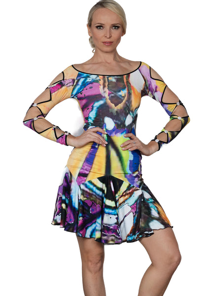 Free Australian Delivery - Best Price Delivered Worldwide.

Best Seller! &nbsp;This D2403 Short Lattice Dress is perfect for ballroom Latin dance with its elegant lattice decoration on the back and sleeves, embellished with Rhinestone trims. Showcase your moves with style and grace.&nbsp;Perfect for latin, salsa &amp; samba dance, social dancing &amp; parties, medal exams, performance &amp; competitions.