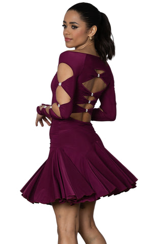 Free Australian Delivery - Best Price Delivered Worldwide.

Best Seller! &nbsp;This D2403 Short Lattice Dress is perfect for ballroom Latin dance with its elegant lattice decoration on the back and sleeves, embellished with Rhinestone trims. Showcase your moves with style and grace.&nbsp;Perfect for latin, salsa &amp; samba dance, social dancing &amp; parties, medal exams, performance &amp; competitions.
