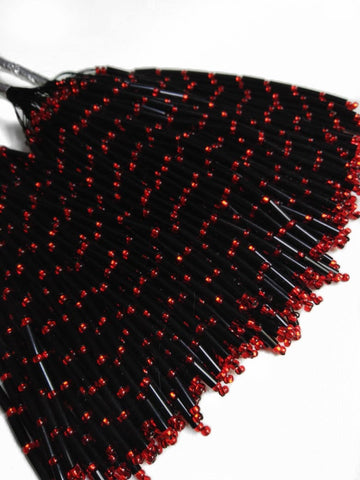Free Australia-wide shipping.  Discounts on bulk orders.  Quality Bead Dropper with 50 strings per bunch.  Handmade bead droppers using glass Preciosa Beads and strong thread for confidence on the dance floor.  These beautiful bead droppers come in over 30 colours 