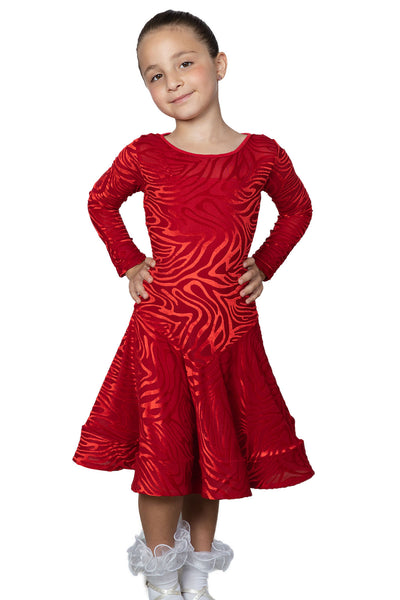 Free Australia-wide delivery - Great Prices Delivered Worldwide.

Put your little dance star in the spotlight with this JR - D1V Girls Velvet Latin Dress. Your daughter will feel like a dancing queen as she cha chas and twirls in this elegant and comfy dress. The soft velvet fabric and vibrant colour will make her stand out on the dance floor. Always check with your coach to ensure that your selection meets DanceSport regulations for your area. Created using only the finest quality, stretch dancewear fabric
