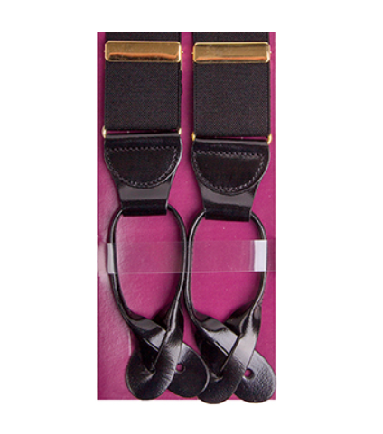 DSI-London Braces 4725 - Luxury 38mm Button Braces with Leather End