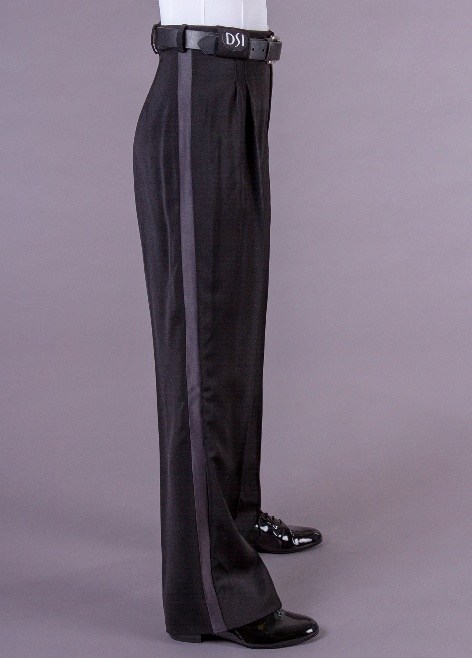 DSI Boys Trouser with Two Small Pleats, Satin Stripe and Belt Loops 1068