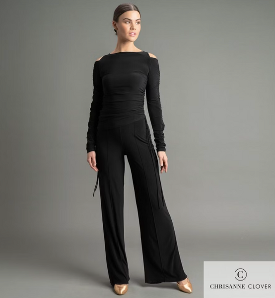 FREE AUSTRALIA-WIDE SHIPPING.  Best price worldwide with tracking.  The raya dance trousers flatter beautifully with its flared trouser legs featuring a pintuck seam running down the centre front and back leg for an elegant finish. Centre back splits reaching up below the calf enhances your movement in dance that eases the trouble of getting caught when stepping back.