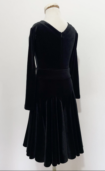 SALE Juvenile Black Velvet Dress