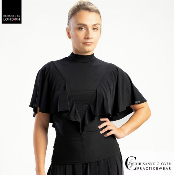FREE AUSTRALIA-WIDE SHIPPING.&nbsp; Best price worldwide with tracking.


This beautiful high-neck dance top showcases a stylish necktie that gracefully drapes down the back, complemented by a striking keyhole design. The flared cape sleeves are crafted in a V-neck style at the front, elegantly resting over the arms, allowing for a fluid range of motion during dance.

Designed for movement, this top pairs perfectly with the Clio and Capella Ballroom skirts from our collection, creating a stunning ensemble f