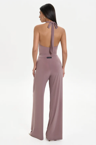 Free Australian delivery, worldwide shipping best price guaranteed.Trousers "Mason" by Danza in Blush - Best Selling Stretch & Comfortable Wide Leg Pants with Options Ankle Straps for a Tapered Look for Ballroom Dance Practice, Day Wear, Casual Wear, Social Dancing
