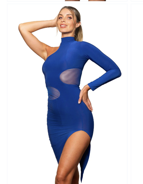 Free Australian Delivery - Best Price Delivered Worldwide.

Dare to Move. Dazzle to Impress.&nbsp;

Best Seller! Introducing the D2450 Short Cutout Asymmetric Dress with Mesh Insets&nbsp;– where edgy design meets effortless movement.&nbsp; Turn heads with every step in this striking dress, crafted for dancers who love to stand out:

Daring asymmetric cut skirt&nbsp;to show off your legs and amplify your lines
Power mesh circular insets for dynamic detail and breathability
Slim silhouette that enhances your 