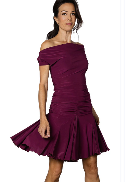 S240 Short Tulip Ballroom Skirt in Various Colours: Best Selling Latin & Salsa Skirt, Figure Flattering, Tulip Style, Knee Length Skirt for Dance Practice, Social Dancing, Medals & DanceSport Competition.