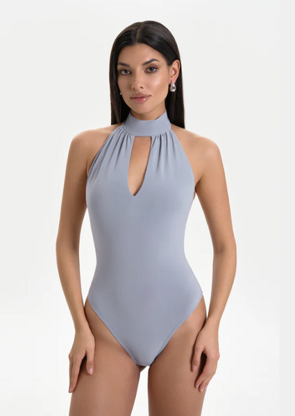 Free Australia-wide Shipping.&nbsp; Best price worldwide with tracking

The Helsa Bodysuit in a new soft grey colour exudes refinement and confidence. With smooth lines, an open back, and a flawless fit, it becomes an essential piece in every dancer's wardrobe. Pair it with the Mason Grey Trousers for a striking look and enjoy the compliments. Perfect for evening wear &amp; social dancing, clubbing wear paired with jeans or pants, ballroom &amp; latin dance practice, performance and recreational dancesport 