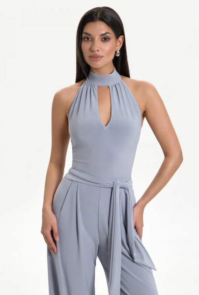 Free Australia-wide Shipping.&nbsp; Best price worldwide with tracking

The Helsa Bodysuit in a new soft grey colour exudes refinement and confidence. With smooth lines, an open back, and a flawless fit, it becomes an essential piece in every dancer's wardrobe. Pair it with the Mason Grey Trousers for a striking look and enjoy the compliments. Perfect for evening wear &amp; social dancing, clubbing wear paired with jeans or pants, ballroom &amp; latin dance practice, performance and recreational dancesport 