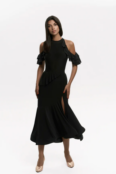 Free Australia-wide Shipping.&nbsp; Best price worldwide.

Soft yet striking, the Polly Bodysuit is all about confidence with a romantic twist. Frilled shoulders bring playful volume, while the lace back adds a hint of mystery. It’s the kind of piece that instantly makes you feel beautiful — on and off the dance floor. A great bodysuit for ballroom dancing, evening wear &amp; parties, social dancing &amp; dancesport competitions.


Hipster bottom
Removable cups
Made of the soft and elastic fabric