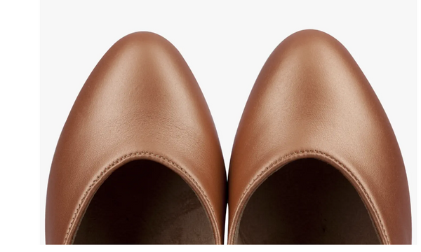 Australia-wide priority shipping with tracking is already included in the price of all Supadance Shoes.&nbsp; Nothing more to pay!&nbsp; Contact us for express options.

No return or exchange on this special order item.

Best Seller! Round toe court shoes with horizontal strap and oval diamante buckle
Classic Ladies Ballroom Shoes
Flesh Sateen Leather
'Sateen Leather' is a Leather fabric with the same shine that our satin fabric has, hence the name 'sateen' leather
Round toe design with horizontal strap
Ova