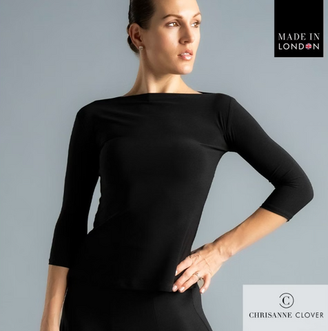 FREE AUSTRALIA-WIDE SHIPPING.&nbsp; Best price worldwide with tracking.

BEST SELLER! The Eternity Top is a timeless essential that combines simplicity with elegance. Featuring a refined slash neckline and ¾ length sleeves, this versatile piece offers classic sophistication suitable for a variety of dance styles both on and off the floor.

Its understated design makes it the perfect pairing with any item from the collection, including the Freya Latin Skirt, Quinn Latin Skirt, Oakley Ballroom Skirt, Cressida