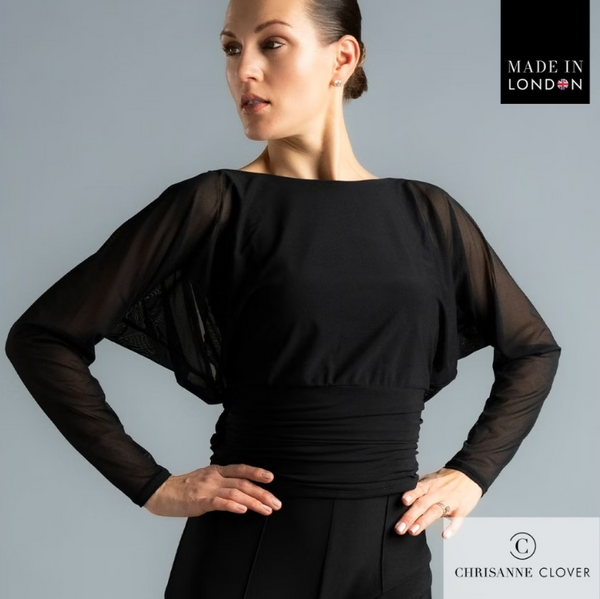 FREE AUSTRALIA-WIDE SHIPPING.&nbsp; Best price worldwide with tracking.


BEST SELLER! The Charlotte Top is a sophisticated choice for dancers who appreciate elegance and versatility. This chic batwing design combines sheer stretch net layered over a stretch crepe bodice, creating a refined and stylish look.

The cowl draped back adds a fashionable contrast to the streamlined front, which is adorned with an embellished motif for a touch of luxury.&nbsp;This top is an ideal match for the Cressida Ballroom Sk