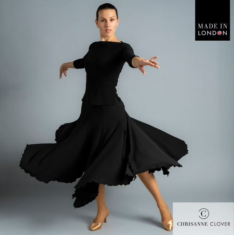 FREE AUSTRALIA-WIDE SHIPPING.&nbsp; Best price worldwide with tracking.


Step into elegance with the Cressida Ballroom Skirt—a sophisticated design that combines style and movement. Crafted from luxurious stretch crepe, this panelled skirt features petal-shaped, handkerchief flared panels that create stunning flow and drama on the dance floor.

The fitted and flared silhouette enhances the figure beautifully, making it a versatile piece that pairs effortlessly with tops from the collection, such as the Ete