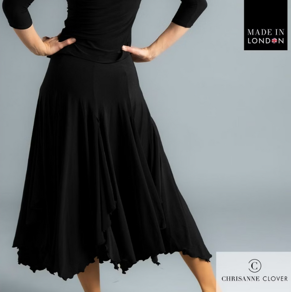 FREE AUSTRALIA-WIDE SHIPPING.&nbsp; Best price worldwide with tracking.


Step into elegance with the Cressida Ballroom Skirt—a sophisticated design that combines style and movement. Crafted from luxurious stretch crepe, this panelled skirt features petal-shaped, handkerchief flared panels that create stunning flow and drama on the dance floor.

The fitted and flared silhouette enhances the figure beautifully, making it a versatile piece that pairs effortlessly with tops from the collection, such as the Ete