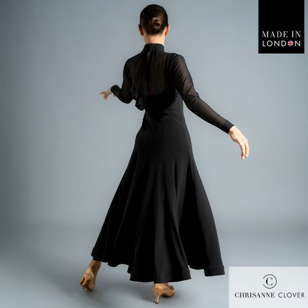 FREE AUSTRALIA-WIDE SHIPPING.&nbsp; Best price worldwide with tracking.

Elevate your performance with the Meredith Ballroom Dress—a true statement of sophistication and elegance. This stunning design features a dramatic stretch net bodice, meticulously ruched to perfection and finished with a high neckband. Beneath, a sweetheart stretch crepe shoulder strap top with adjustable straps provides both comfort and support.

The skirt flows gracefully with a flared hem enhanced by hidden crinoline, creating beau