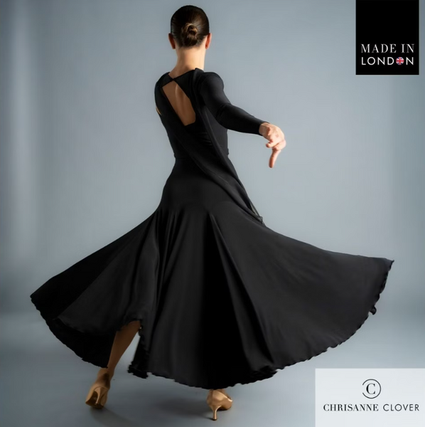 Oakley Ballroom Skirt | Stretch Ballroom Dance Skirt for Dance Practice, Performance & Competitions