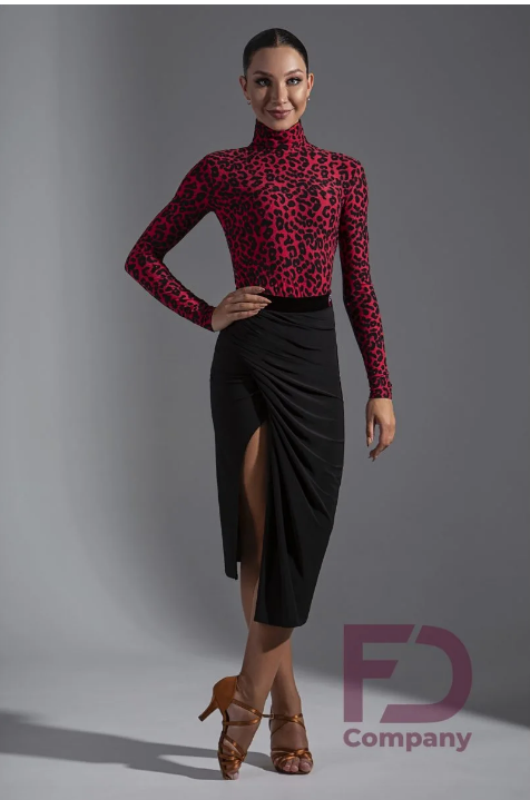 Latin Skirt YL-1149/1 in Black | Latin, Rumba, Tango Skirt with Side Slit