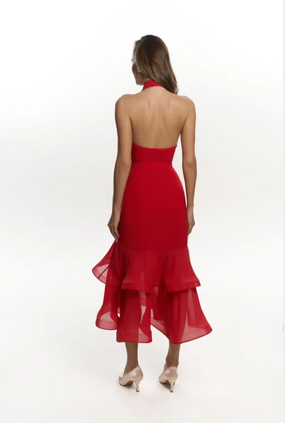 Free Australia-wide Shipping.&nbsp; Best price worldwide.


Bold, magnetic and unforgettable. The Evelyn Skirt in red moves with dramatic elegance, while the high split reveals just the right amount of confidence. The flowing silhouette creates beautiful movement that turns every step into a statement. A piece designed for women who aren’t afraid to stand out.