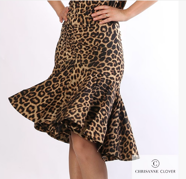 SALE Freya Latin Skirt Animal Print